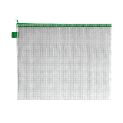 BDS Green 405 x 315mm Handy Zip Pouch (Pack of 5)