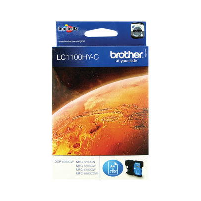 Brother LC1100HY-C High Capacity Cyan Ink Cartridge - LC1100HYC