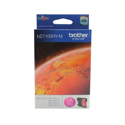 Brother LC-1100 High Yield Magenta Inkjet Cartridge LC1100HYM