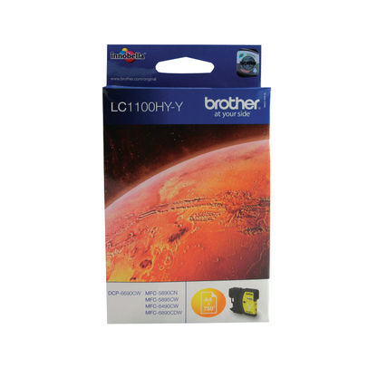 Brother LC1100HY-Y High Capacity Yellow Ink Cartridge - LC1100HYY