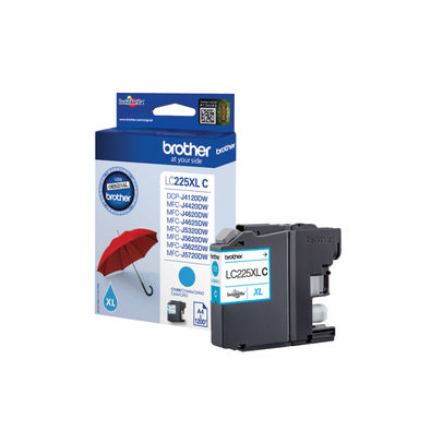 Brother LC225XLC High Capacity Cyan Ink Cartridge - LC225XLC