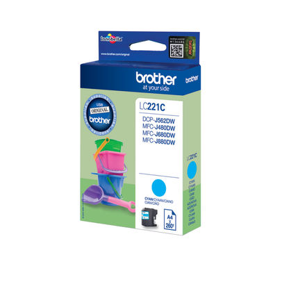 Brother LC221C Cyan Ink Cartridge - LC221C