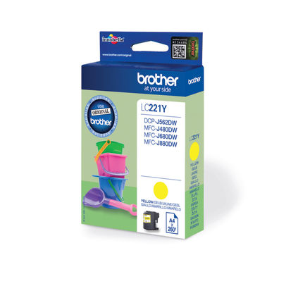 Brother LC221Y Yellow Ink Cartridge - LC221Y