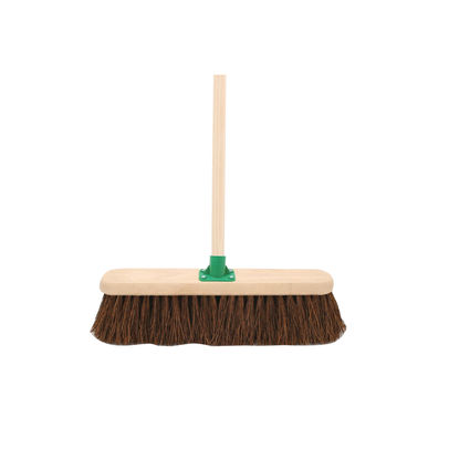 18 Inch Stiff Bassine Broom with Handle