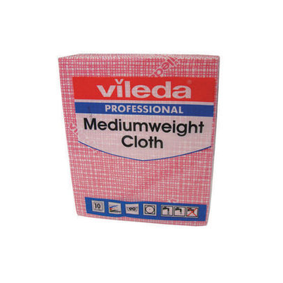 Vileda Red Medium Weight Cloth (Pack of 10)