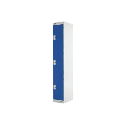 Three Compartment D450mm Blue Express Standard Locker