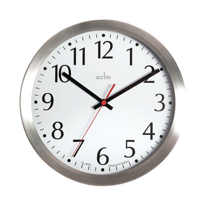 Acctim Javik 10 Inch Aluminium Wall Clock