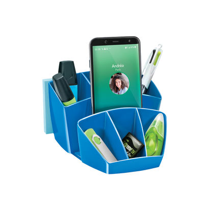 CEP Pro Blue Gloss Desk Tidy