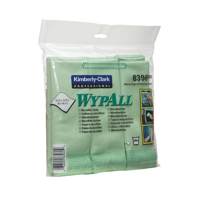 Wypall Green Microfibre Cloth (Pack of 6)