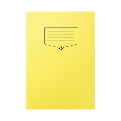 Silvine Recycled A4 Yellow Lined with Margin Exercise Book (Pack of 10)