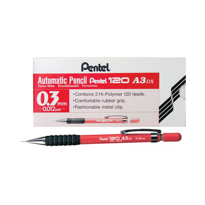 Pentel A300 Red HB Pencil (Pack of 12)