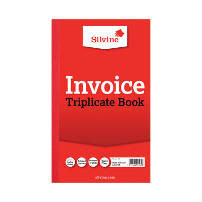 Silvine Carbon Triplicate Invoice Book 100 Pages (Pack of 6)