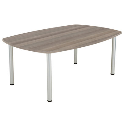 Jemini One Fraction Plus Boardroom Table 1800x1200x730mm Grey Oak