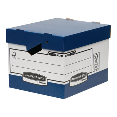 Bankers Box Blue/White Heavy Duty Ergo Box (Pack of 10)