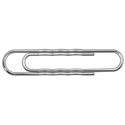Giant Wavy 73mm Paperclips (Pack of 100)