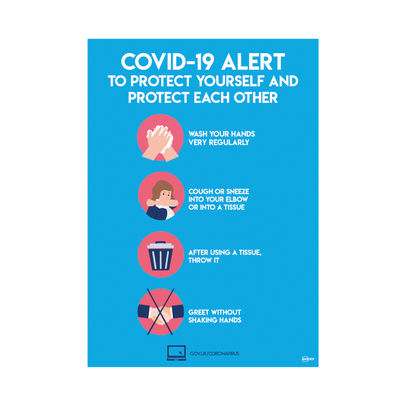 Avery Virus Prevention Label 420x297mm A3 (Pack of 2)