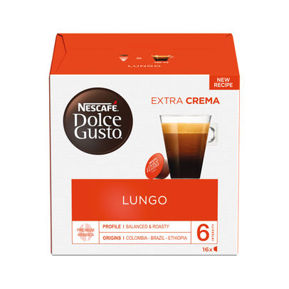 Nescafe Dolce Gusto Cafe Lungo Coffee Capsules (Pack of 48)