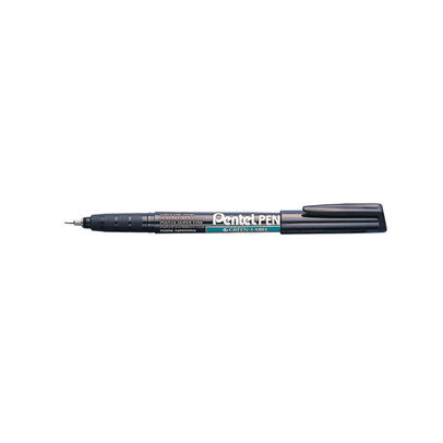 Pentel Super Fine 0.6mm Black Permanent Markers (Pack of 12)