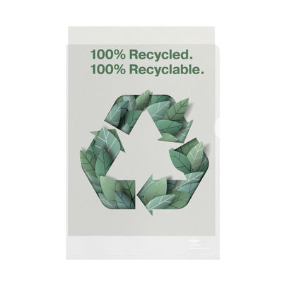 Rexel 100% Recycled A4 Plastic Folder (Pack of 100)