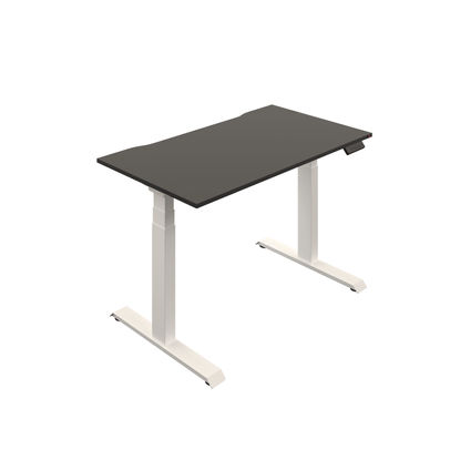 Okoform Dual Motor Sit/Stand Heated Desk 1800x800x645-1305mm Black/White