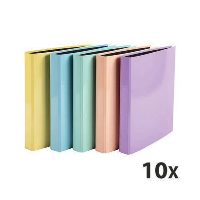 Exacompta Aquarel 2 Ring Binder 25mm A4 Assorted (Pack of 10)