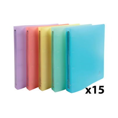 Exacompta Chromaline 4 Ring Binder 30mm A4 Assorted (Pack of 15)