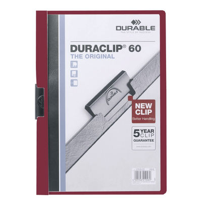 Durable Duraclip File A4 60 Sheets Red