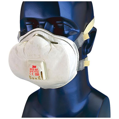 3M FFP3 Face Mask Valved White (Pack of 5)