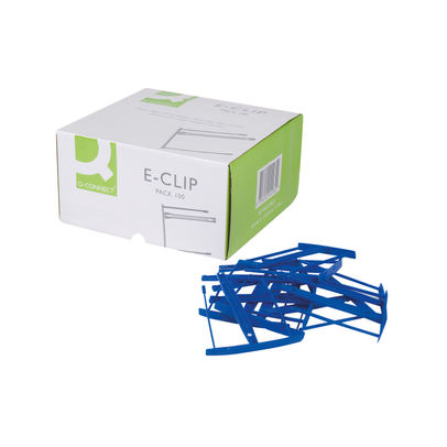 Q-Connect Blue Binding E-Clip (Pack of 100)