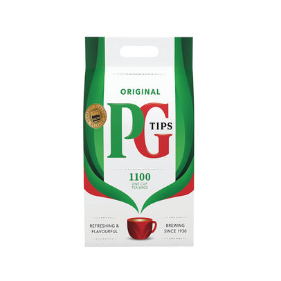 PG Tips One Cup Square Teabags (Pack of 1100)