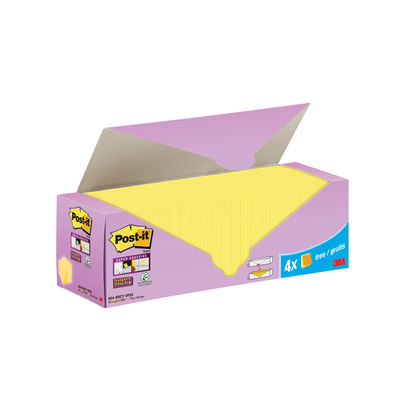 Post-it Super Canary Yellow 76x76mm Sticky Notes (Pack of 24)