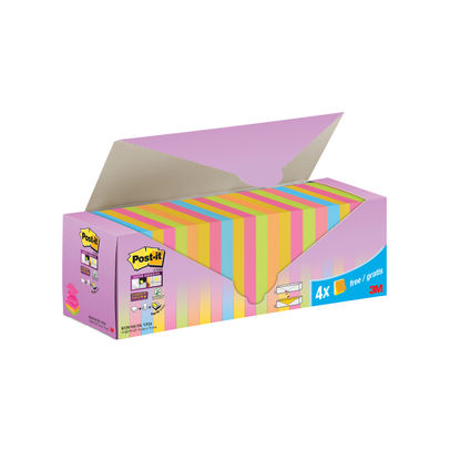 Post-it Sticky Z-Notes Colour Cabinet 76x76mm (Pack of 24)
