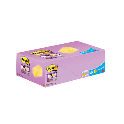 Post-it Super Sticky Notes Canary Yellow 127x76mm (Pack of 24)