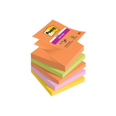 Post-it Super Sticky Z-Notes Boost Colour 76x76 mm (Pack of 5)