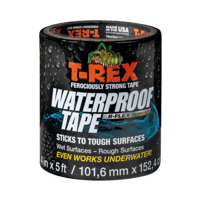 T-Rex Waterproof Tape R-Flex Technology Black (Pack of 6)