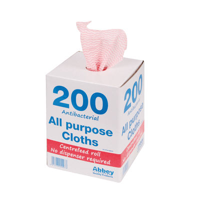 Anti-bacterial All Purpose Red Cloths (Pack of 200)