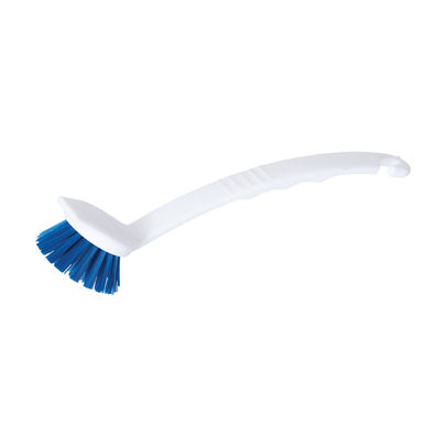 Blue/White Long Handle Washing Up Brush