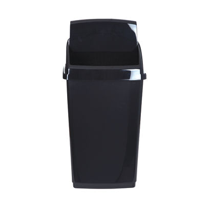 2Work Swing Top Bin 30 Litre Capacity Black