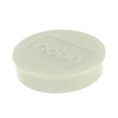 Nobo Whiteboard Magnets 38mm White (Pack of 10)