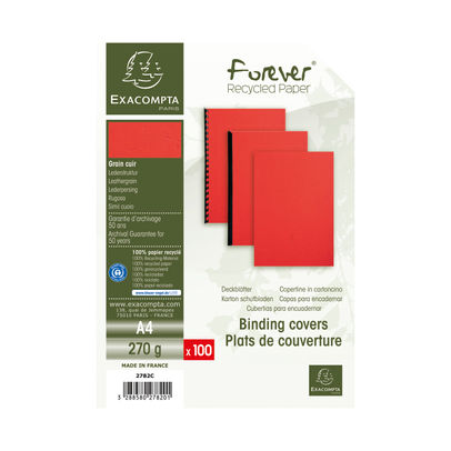 Forever Cover Leather A4 Red (Pack of 500)