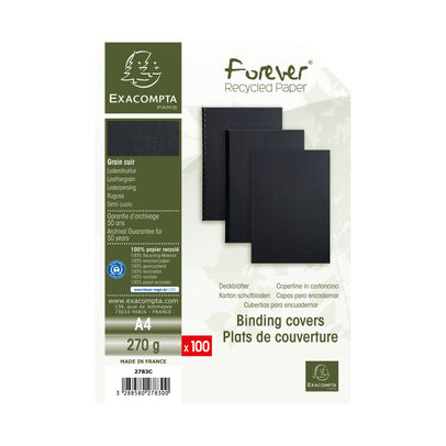 Forever Cover Leather A4 Black (Pack of 500)