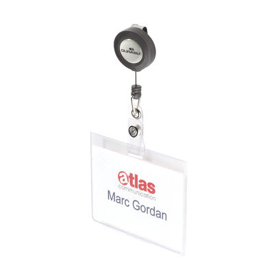 Durable Mono 60 x 90mm Security Pass Holders (Pack of 10)