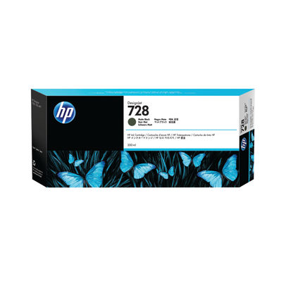 HP 728 DesignJet Matte Black Ink Cartridge