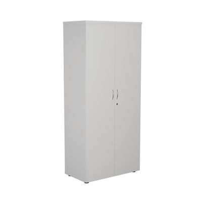 First H1800mm White Wooden Storage Cupboard