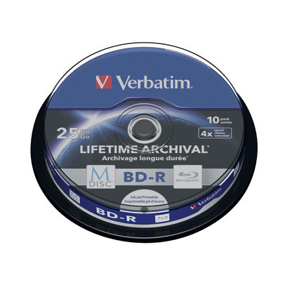 Verbatim M-Disc Blu-ray BD-R 25 GB (Pack of 10)