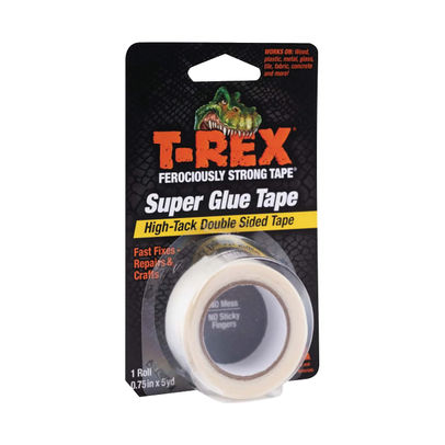 T-Rex Double Sided Superglue Tape Clear (Pack of 6)