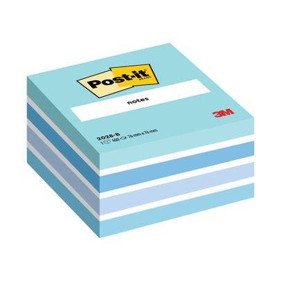 Post-it Note Pastel Blue 76 x 76mm Cube