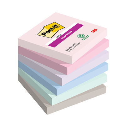 Post-it Super Sticky Notes Soulful Colour  76x76 mm (Pack of 6)