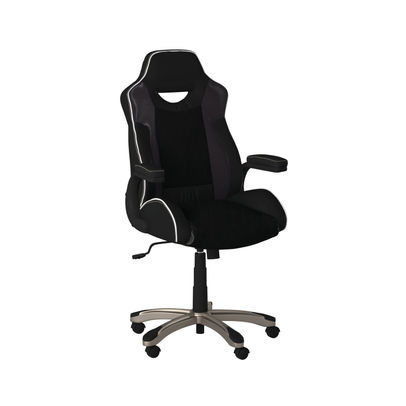Alphason Silverstone Medium Back Gaming Chair Faux Leather Black