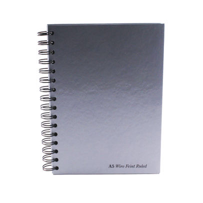 Pukka Pad Silver Ruled Wirebound Notebook A5 (Pack of 5)